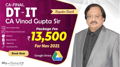 CA Final DT-IT COMBO Google Drive Classes by CA Vinod Gupta Sir For Nov 21 Attempt- Full HD Video Lecture + HQ Sound